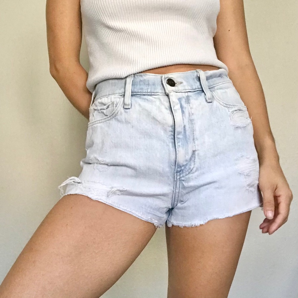 Abercrombie & Fitch distressed shorts